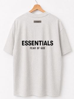Essentials Light Oatmeal T-SHIRT FOG