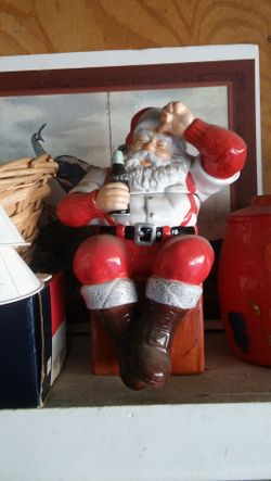 Santa Coca-Cola cookie jar