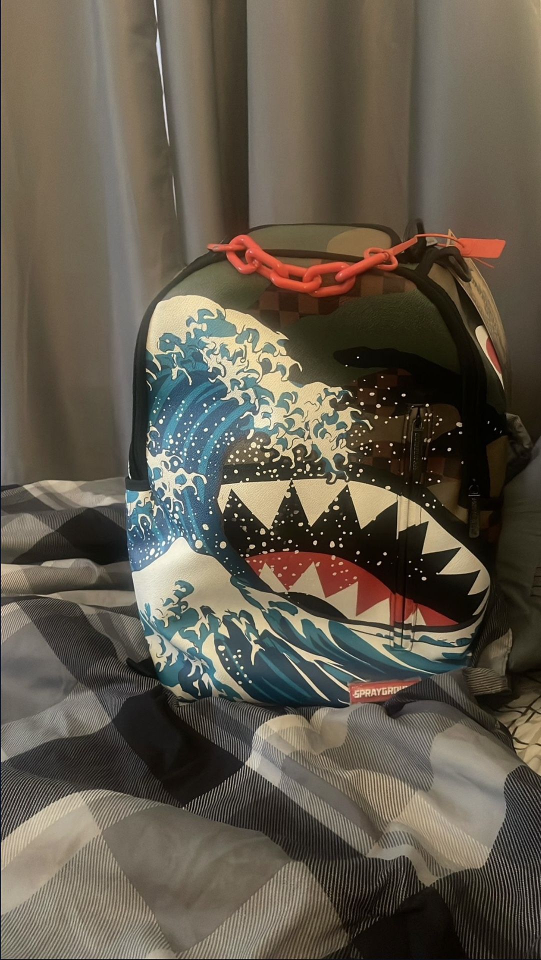Sprayground Limited Edition CAMOKAWA WAVE SHARK