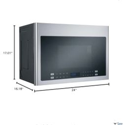 PRICE DROP!!!! Haier 24 in. 1.4 cu. ft. Over the Range Microwave New Open Box. Model # HMV1472BHS