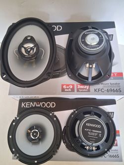 KENWOOD 1 PAIR 6.5 INCH 2 WAY 300 WATTS & 1 PAIR 6×9 3 WAY 400 WATTS CAR SPEAKER