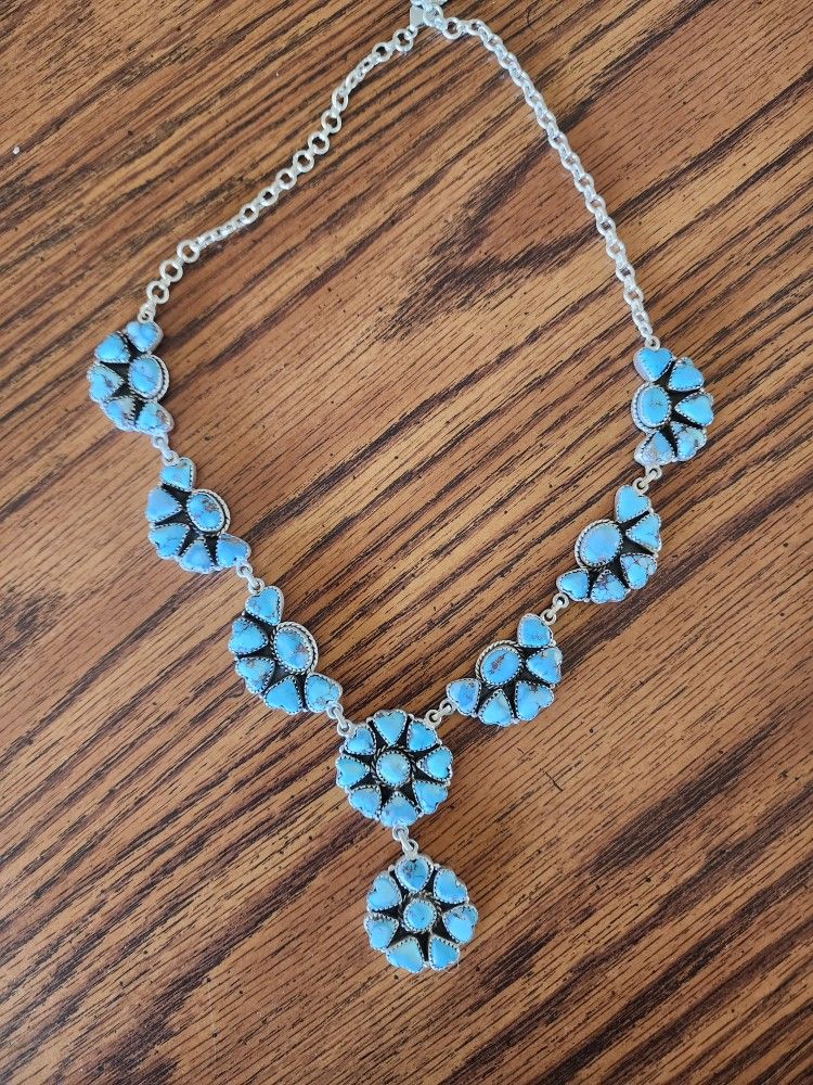 Golden Hills Turquoise Statement Necklace