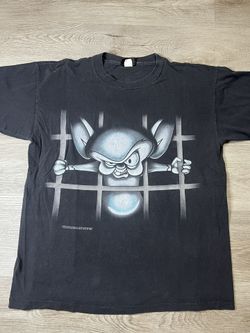 Vintage Pinky And The Brain Behind Bars Shirt Large L