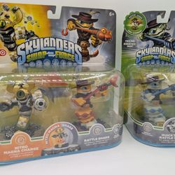 Skylanders Swap Force Bundle – Nitro Magna Charge + Rattle Shake + Quick Draw Rattle Shake – Sealed