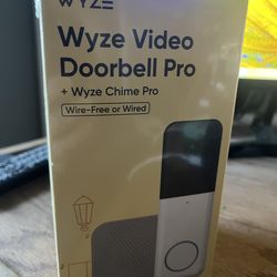 Wyze doorbell camera and chime