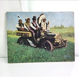 Geronimo's Cadillac Vintage Painting 1977.