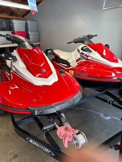 (2) 2019 Yamaha EX Deluxe Wave Runners w/Trailer