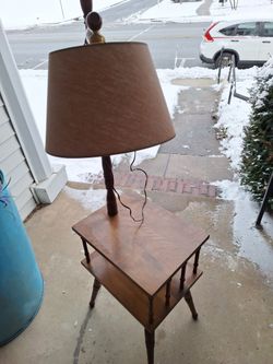 Mid Century Table Floor Lamp