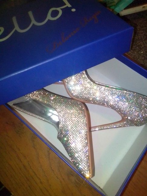 DELONIX REGIA Size 6 Women's Pumps 10cm Heels (Silver)