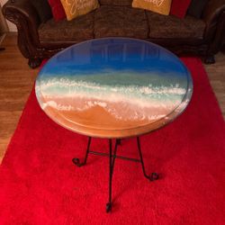 Epoxy Ocean Table