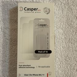Casper Pro Tempered Glass Screen Protector iPhone XR/11- 5 Pack Open Box