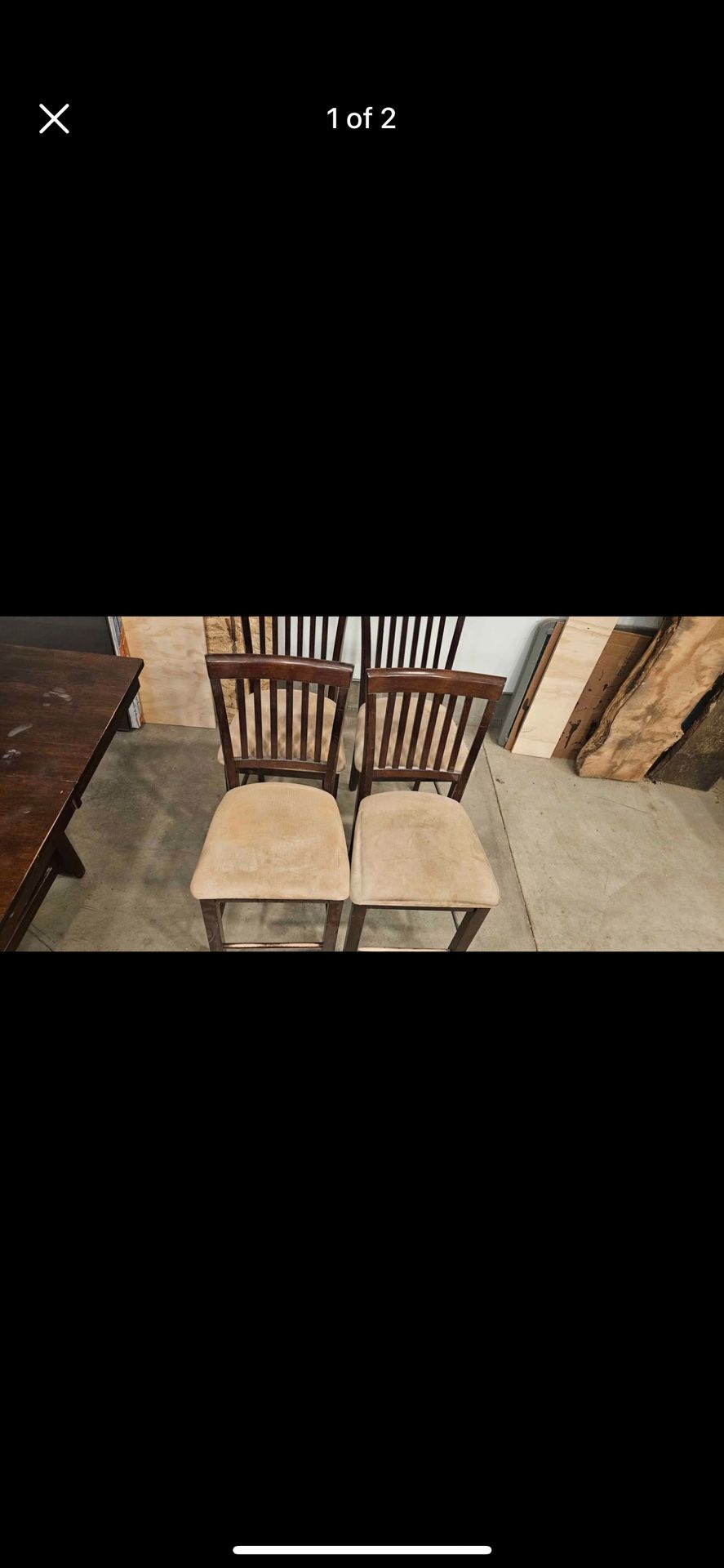 Suede Bar Stools Solid