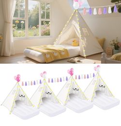 4 Pack Teepee Tent for Kids