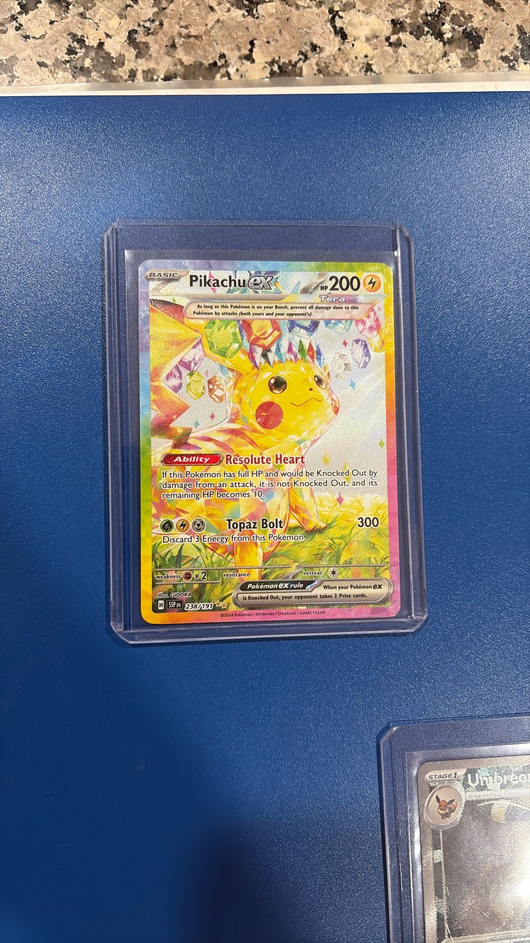 Pikachu ex - 238/191 - SV08: Surging Sparks (SSP) / Umbreon (Master Ball Pattern) - SV: Prismatic Evolutions (PRE)