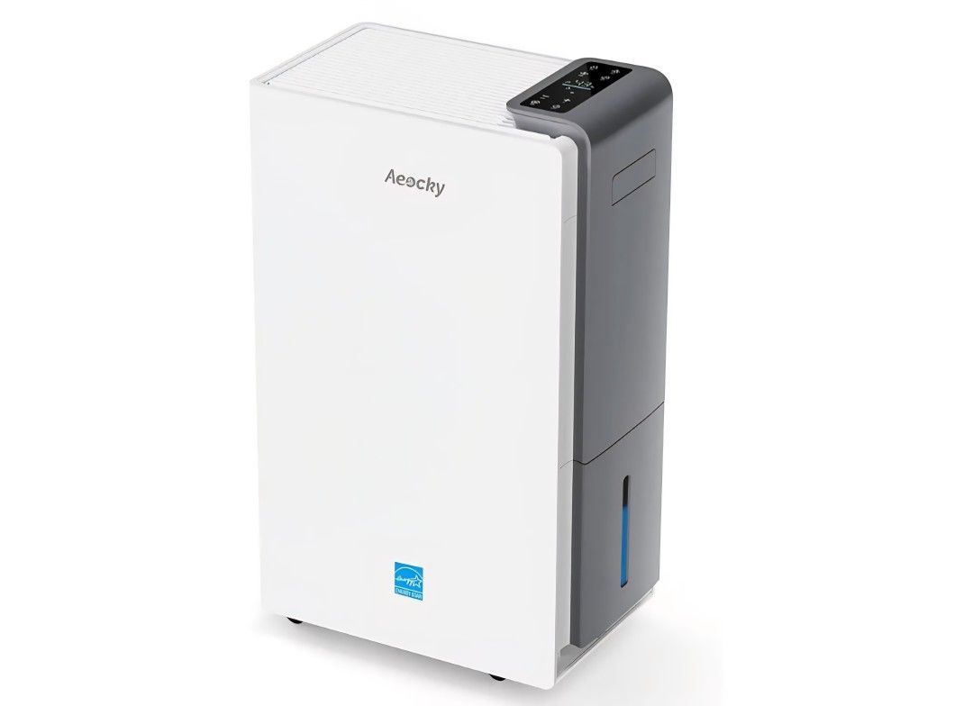 Dehumidifier,AEOCKY Max 80 Pint/D(Standard 56Pint/D) Smart Compressor Dehumidifier with Drain Hose, Intelligent Humidistat,for Basement,Bedroom,Home,B