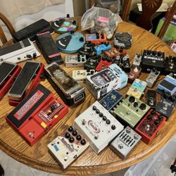 Guitar Pedals Effects Parts , Gibson Maestro Boss Fender ETC. About 120 Pieces . I Have Rackmounts not pictured Too