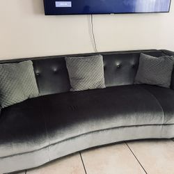  Two(2) Velvet Couch For Sale 