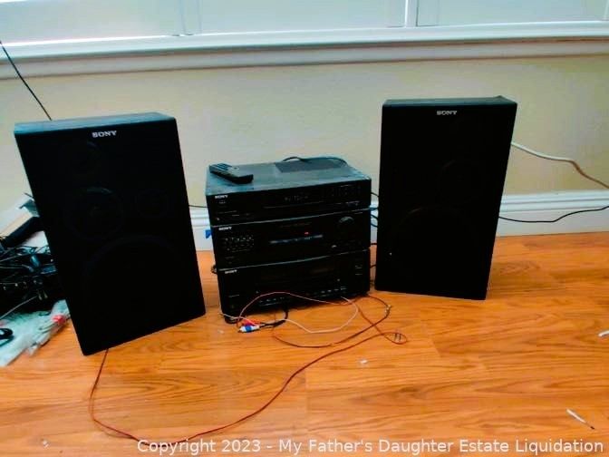 Sony LBTD107 Stereo WITH REMOTE & Sony SSD117 Three Way 70W Stereo
