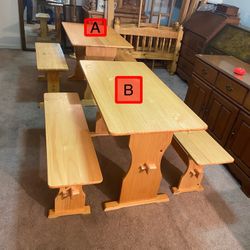 Nook Table With 2 Benches