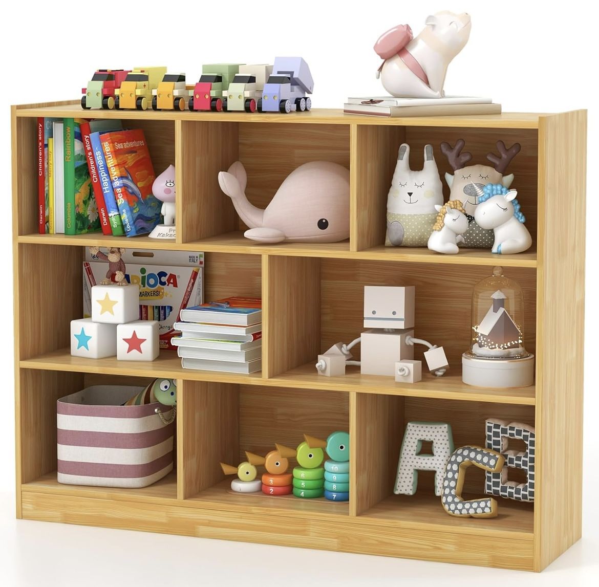 Toy Storage Organizer, 3-Tier Kids Bookshelf For Sale $64.00 50%+ OFF Retail $129.99 NEW IN BOX