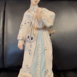 Japanese Musician Decorative Sculpture