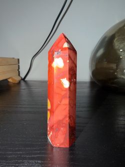 Mookaite crystal tower