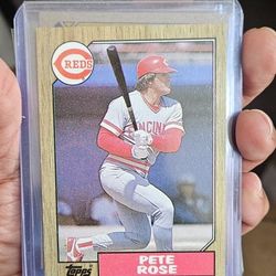 Pete Rose Baseball Error Card Collection For Real  1987 Topps