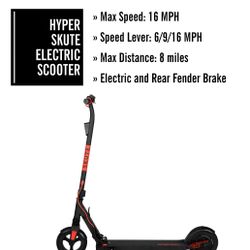 Electric Scooter for Adults 250W Motor Max Speed 16 mph