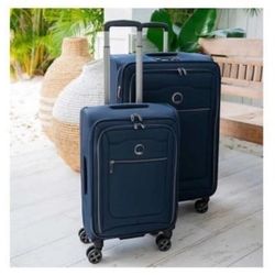 Delsey Paris 2-piece Softside Spinner Luggage Set - Blue