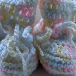 0-3 Month Old Baby Crocheted Boots