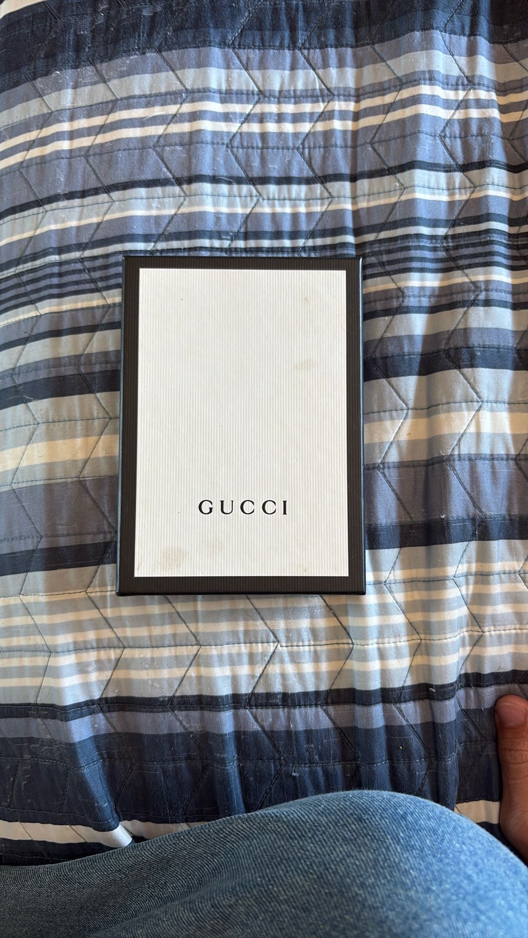 Gucci GG pouch in camel and brown