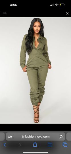 Olive Green Jumpsuit Size Medium 