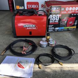 Lincoln Electric 180 Amp Weld-Pak 180 HD MIG Wire Feed Welder with Magnum 100L Gun, Gas Regulator,