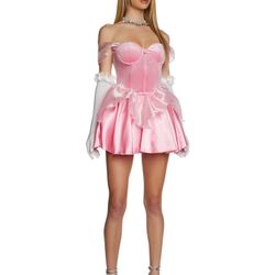 Glenda/Aurora Princess/Witch Pink costume