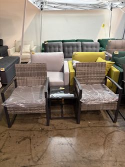 New 3 Piece Wicker Patio Set