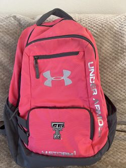 Under Armor Pink Texas Tech Backpack