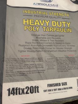 Lona heavy dury 14 x 20 ft.
