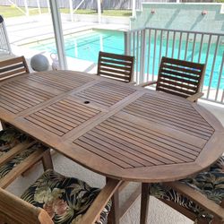 Teak Patio Table And Chairs