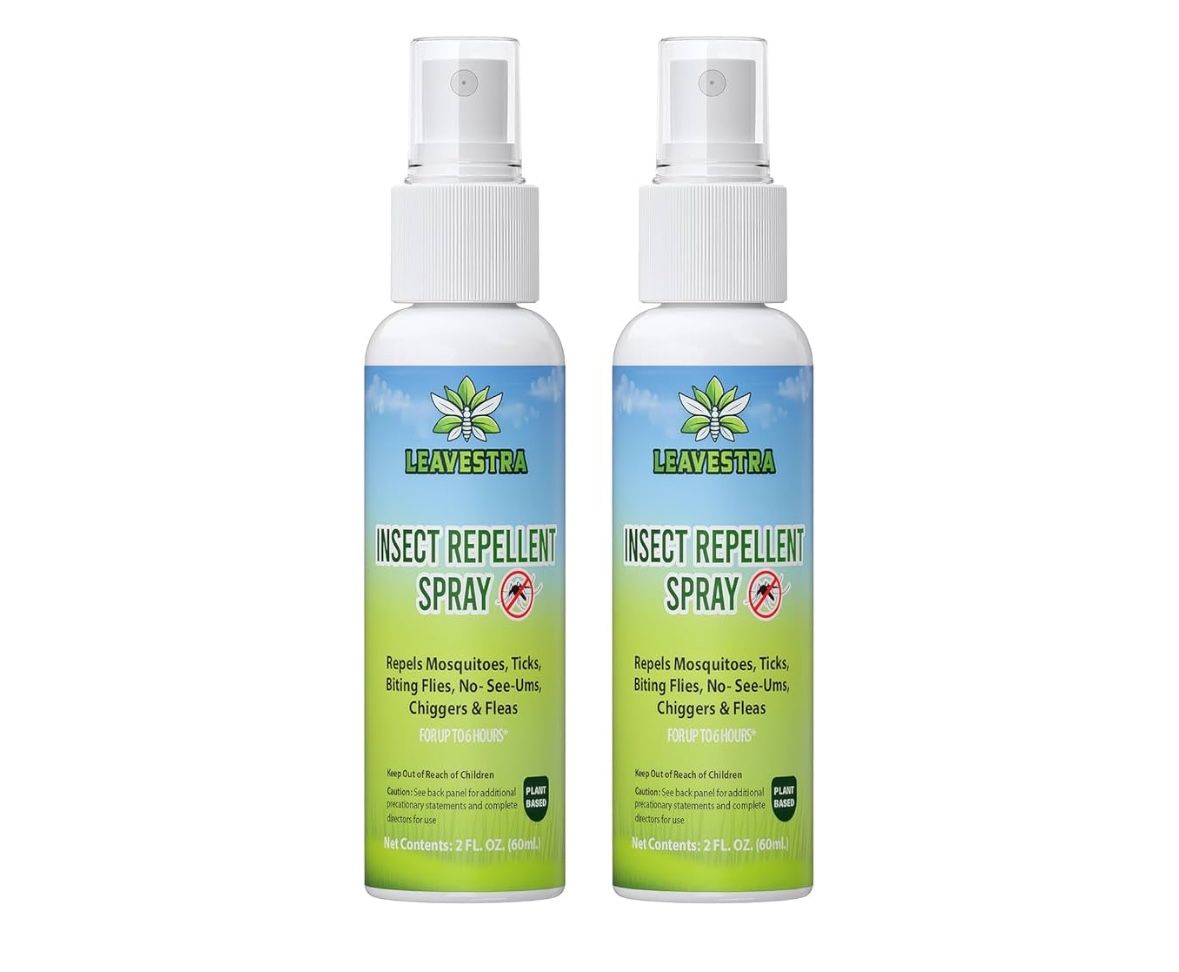 Natural Bug Repellent Spray – DEET-Free, Body Safe, 2oz Travel Size (2 Pack)