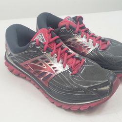 Brooks Womens Glycerin 14 Running Walking Athletic Shoes Gray Pink Size 11 M
