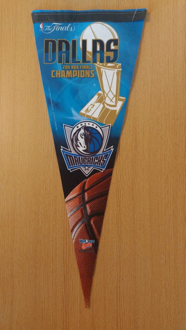 🏀  Dallas Mavericks 2011 NBA Basketball Championship Premium Felt Pennant NBA Basketball 🏀 