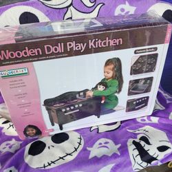 GUIDECRAFT WOODEN DOLL PLAY KITCHEN NEW IN ORIGINAL PACKAGING