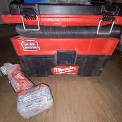 Milwaukee Fuel Wet & Dry Vacuum, Milwaukee Cutoff Grinder & Regular Impact Bundle Deal