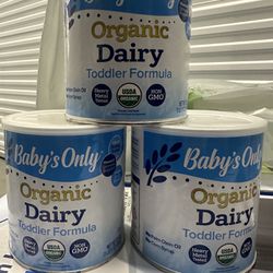 Baby’s Only Organic Dairy Toddler Powered Formula, USDA Organic,Non-GMO, No Palm Oil, No Corn Syrup, 21 Oz Can