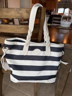 Dooney Bourke NEW  Blue And White Braided Sullivan