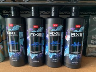 $16 For 4 Bottles Axe Bodywash Blue Lavender 18oz