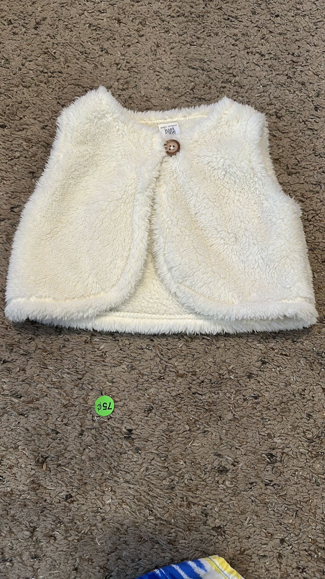 Carter’s White Faux Fur Vest