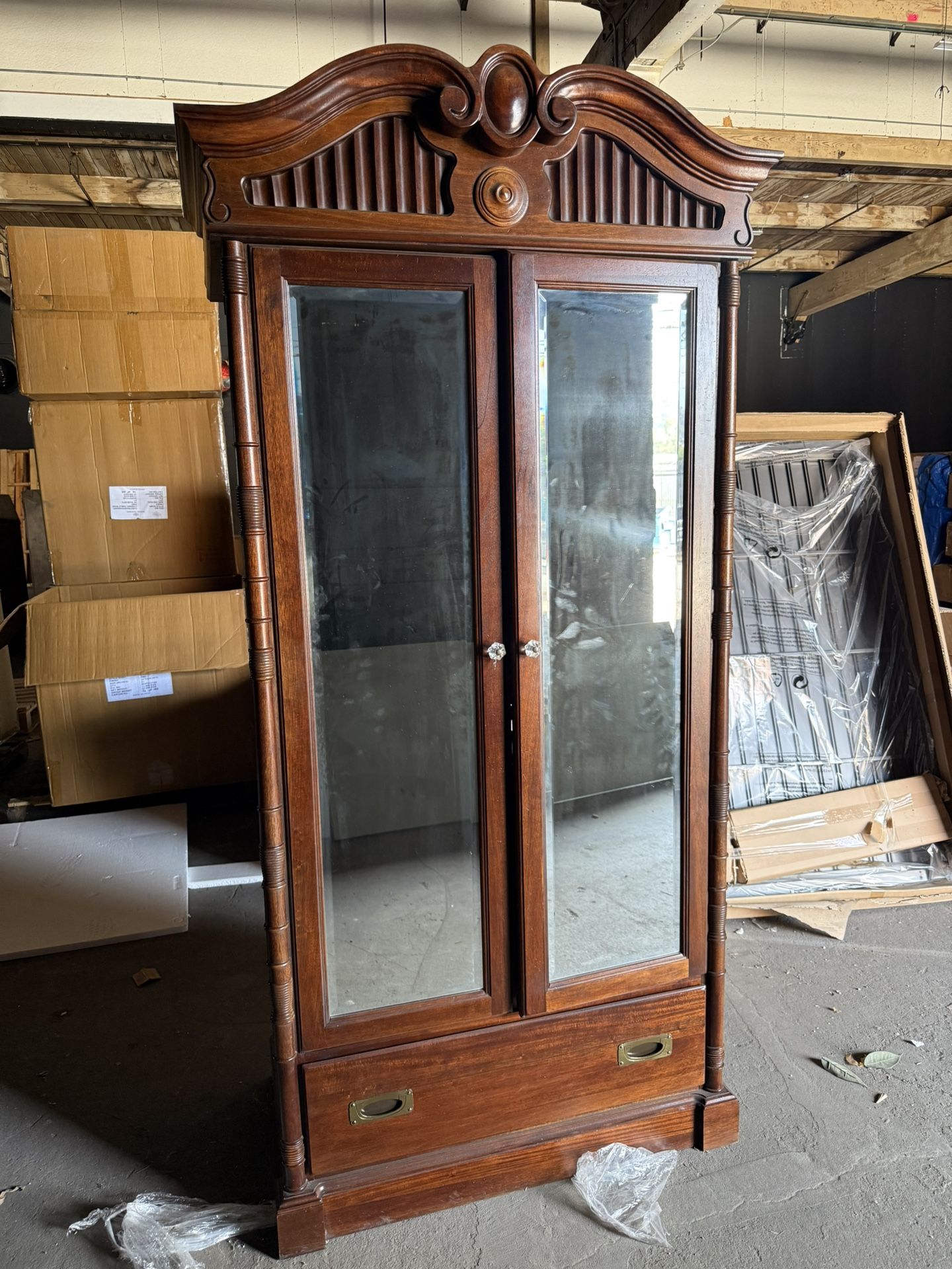 Vintage Style Armoire - Power Cord Inside
