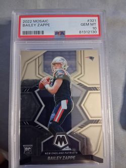 2022 rookie Bailey zappe psa 10