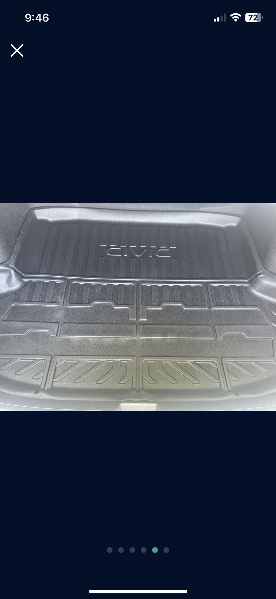 Honda Civic | OEM Trunk Tray | for 2022+ Civic Sedan